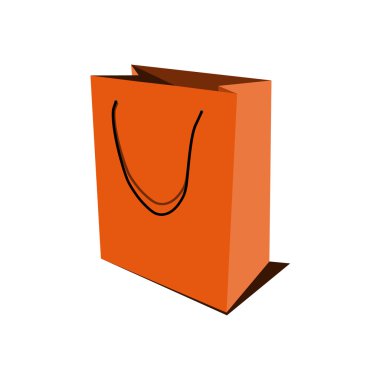 Turuncu kağıt çanta