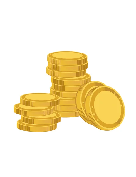 Coins vector — Stock Vector