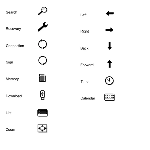 Iconos de Internet — Archivo Imágenes Vectoriales