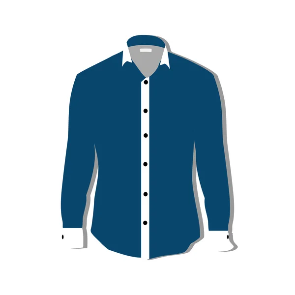 蓝色衬衫 — 图库矢量图片