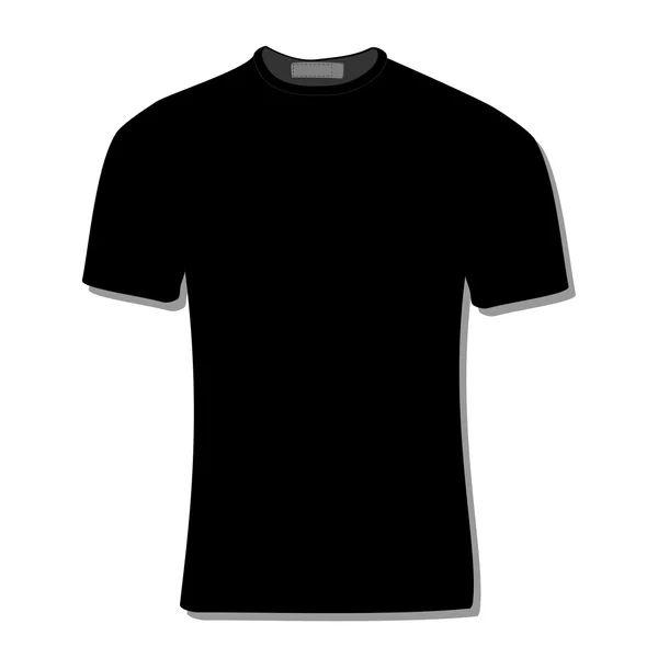 Camiseta negra — Vector de stock