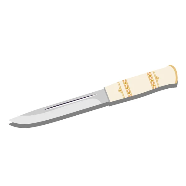 Cuchillo latón — Vector de stock