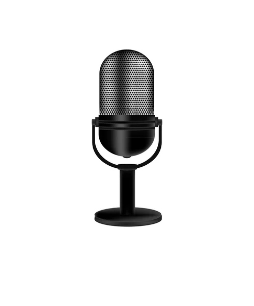 Mikrofon retro — Stok Vektör