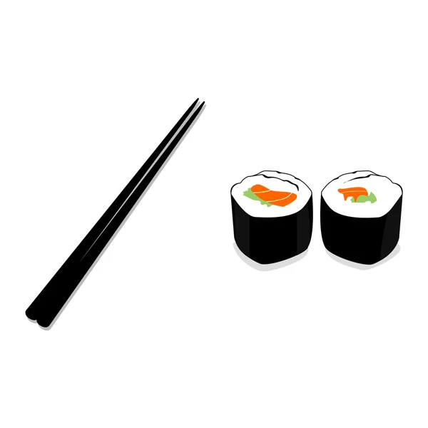 Sushi-Rolle — Stockvektor