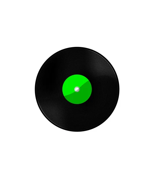 Verde vinile — Vettoriale Stock