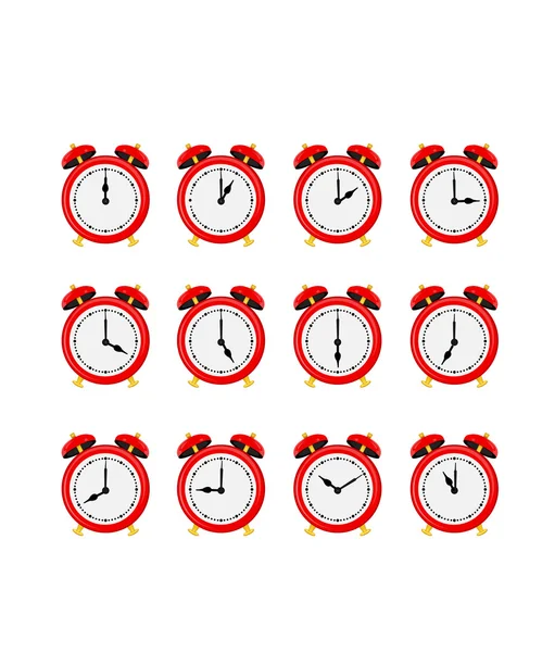 Alarm clock set — Stock Vector