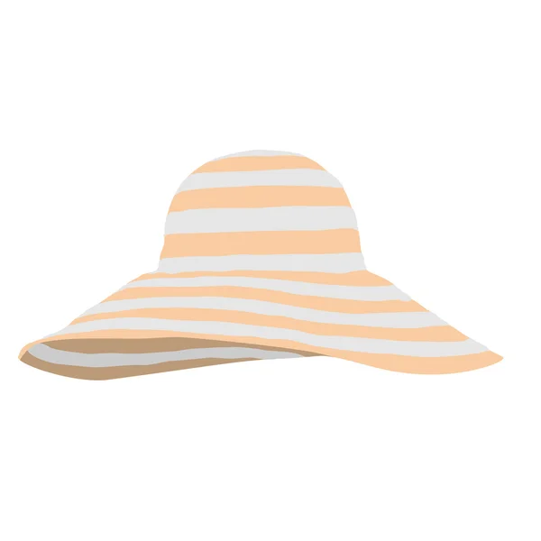 Beach hat — Stock Vector