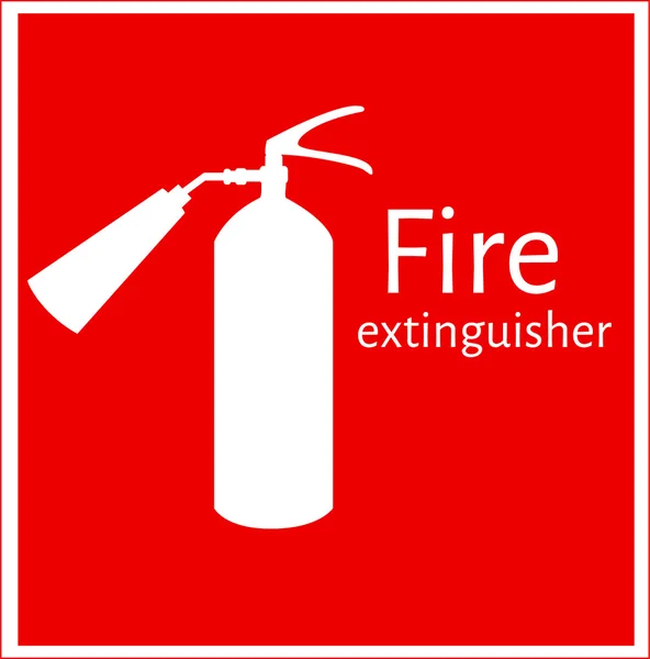 Extintor de incêndio — Vetor de Stock