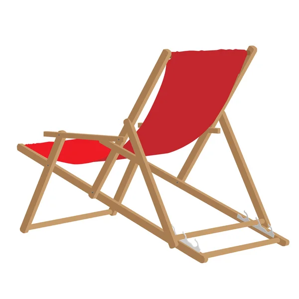 Beach chair — Stock Vector