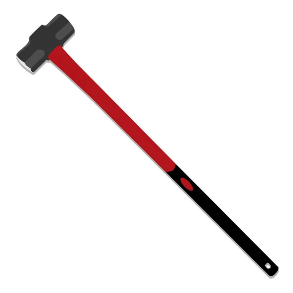 Martillo rojo — Vector de stock