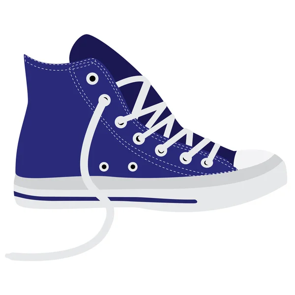 Blauwe sneakers — Stockvector