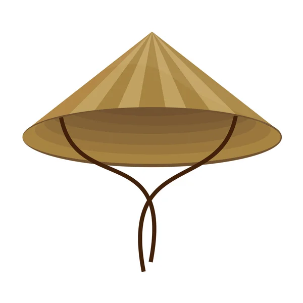 Kinesiska konisk hatt — Stock vektor