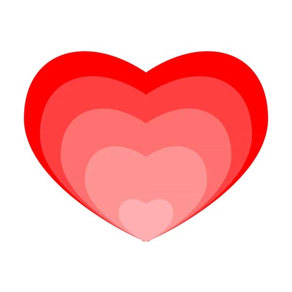 Corazón icono vector — Vector de stock