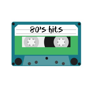 Cassette 80's clipart