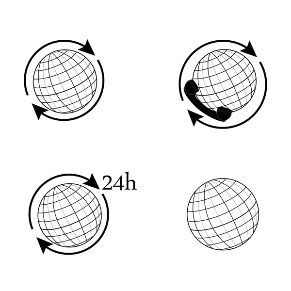 Глобус набір — стоковий вектор