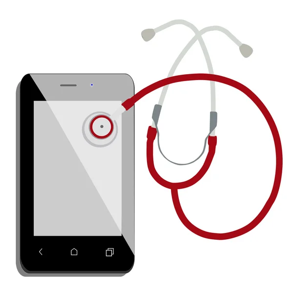 Мобильное здравоохранение — стоковый вектор