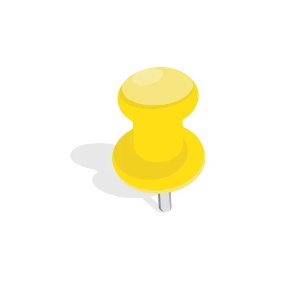 Épinglette jaune — Image vectorielle