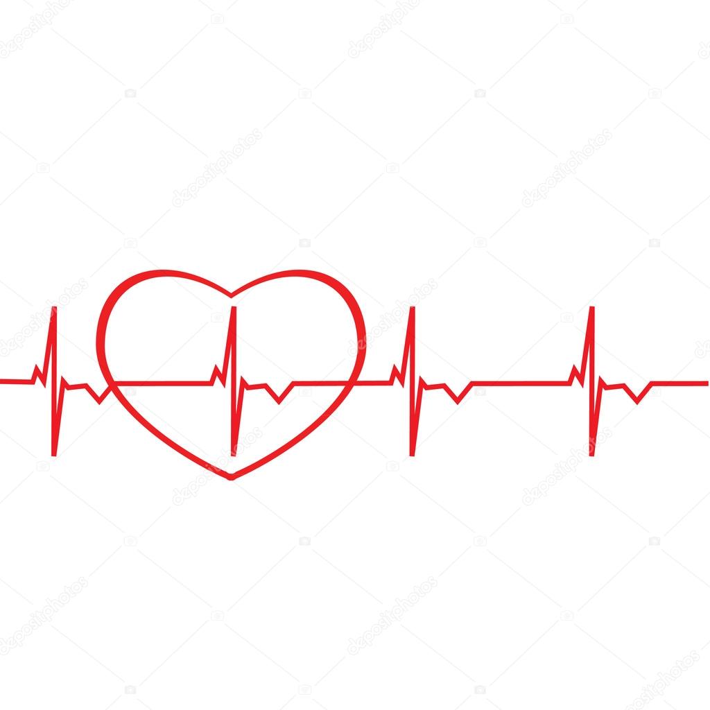 Ekg line — Stock Vector © viktorijareut #74351663