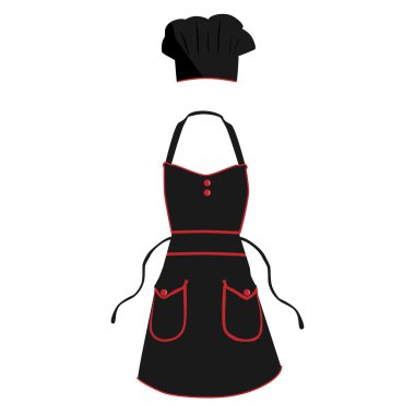 Cook önlük ve şapka