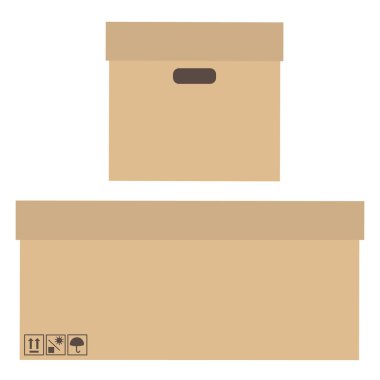 Two boxes clipart