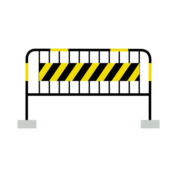 Barrière noire et jaune — Image vectorielle