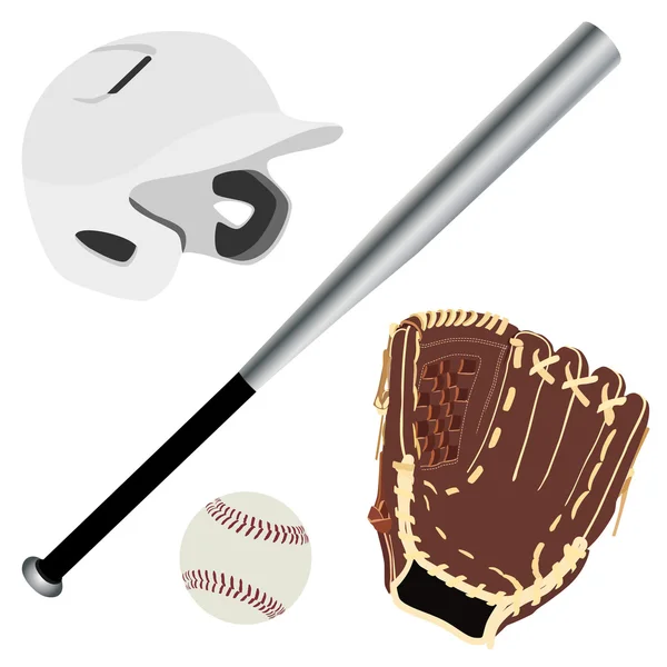 Baseball set — Stock Vector
