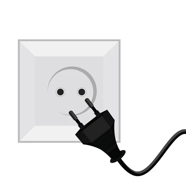 Plug and socket — Stock Vector