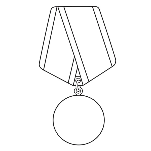 Dibujo del esquema de medalla — Archivo Imágenes Vectoriales