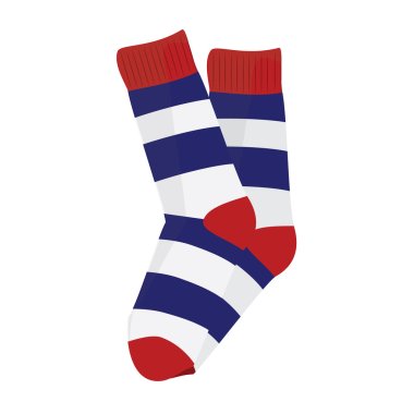 Striped socks clipart