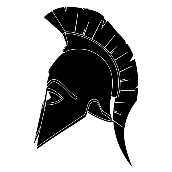 Schwarzer Helm — Stockvektor