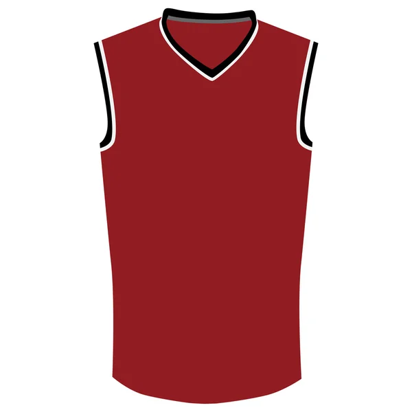 Camisa de basquete vermelho —  Vetores de Stock