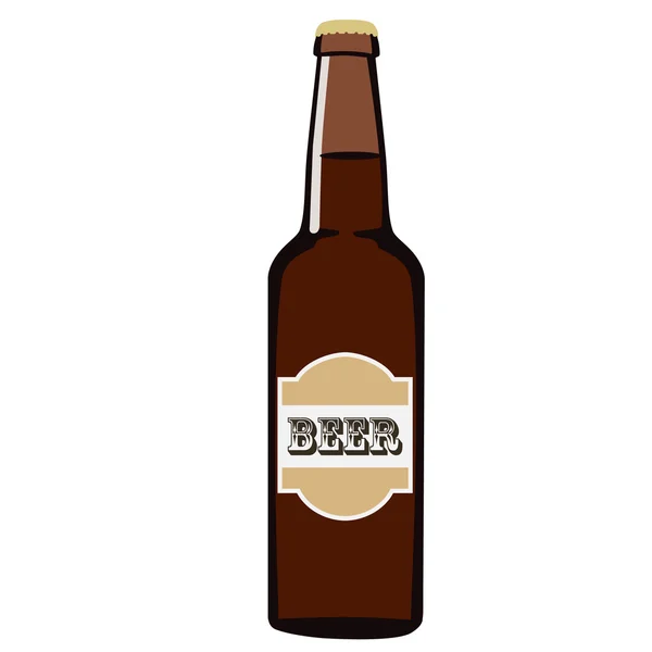 Frasco de cerveza — Vector de stock