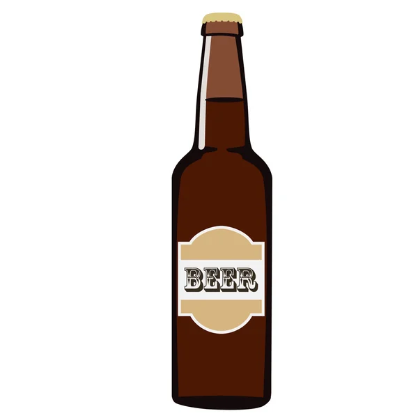 Frasco de cerveja — Vetor de Stock