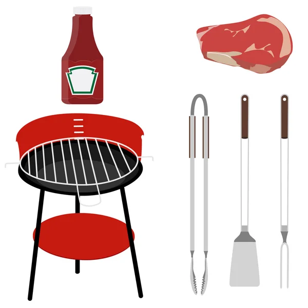 Barbecue set — Stockvector