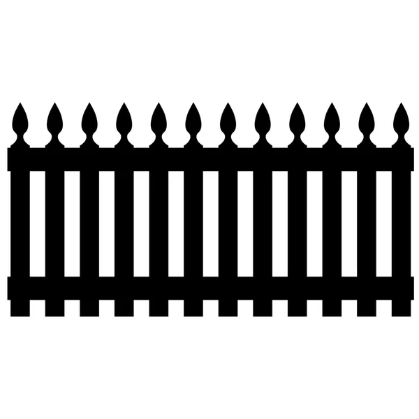 Black fence — Stock Vector