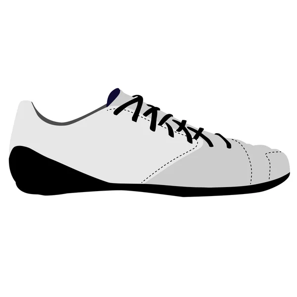 Chaussure de sport blanche — Image vectorielle