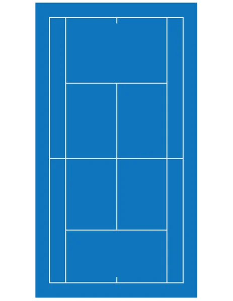 Pista de tenis azul — Vector de stock