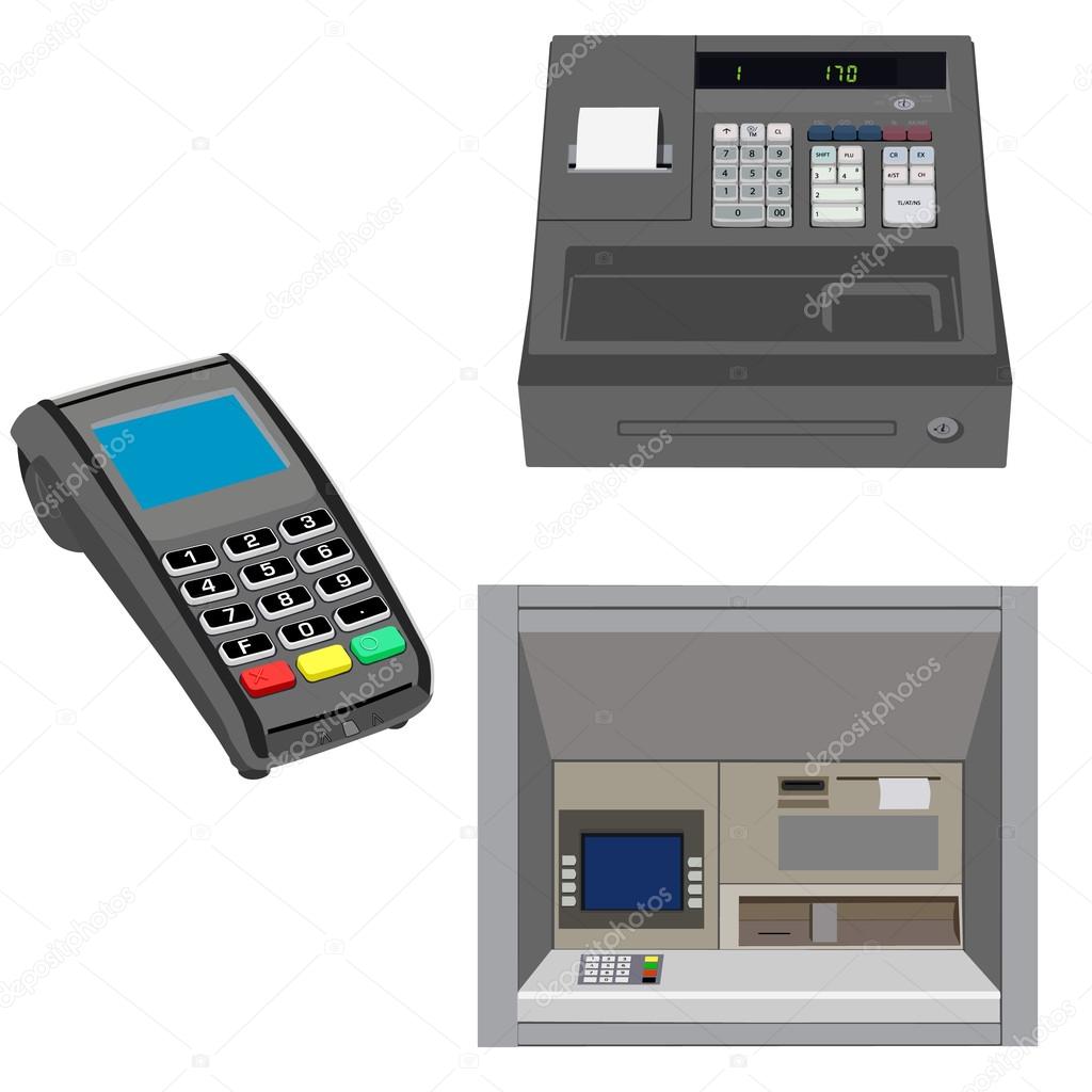 Atm, pos and cash register