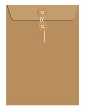 Kahverengi mühürlü zarf