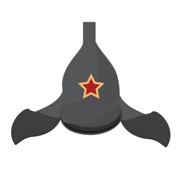 Russian military hat clipart