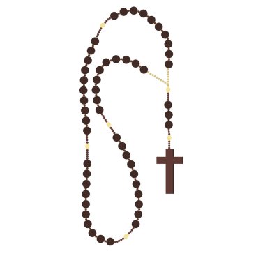 Rosary beads clipart