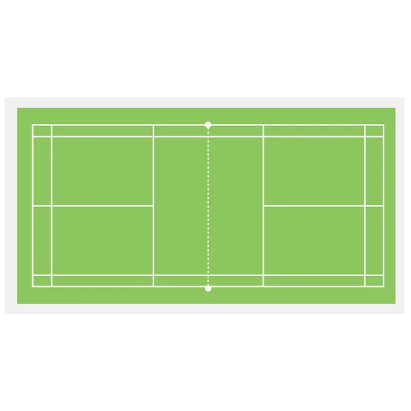 Cour de badminton — Image vectorielle