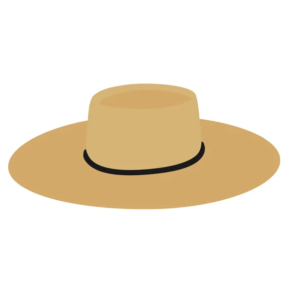 Chapeau de paille — Image vectorielle