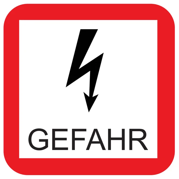 Gefahr — Stockvektor