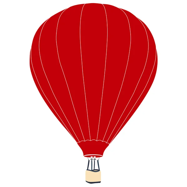 Piros hőlégballon — Stock Vector