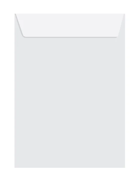 Enveloppe fermée blanche — Image vectorielle