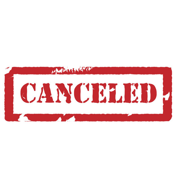 Резиновая печать с отмененным текстом
