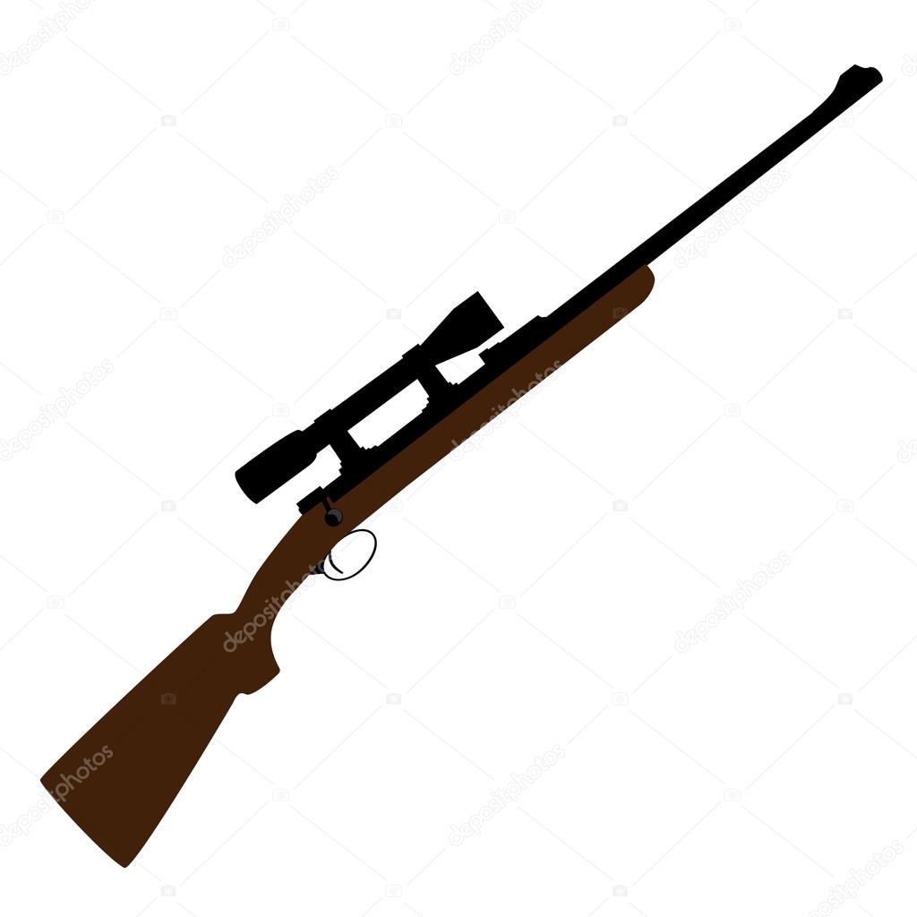 Hunting rifle with sight