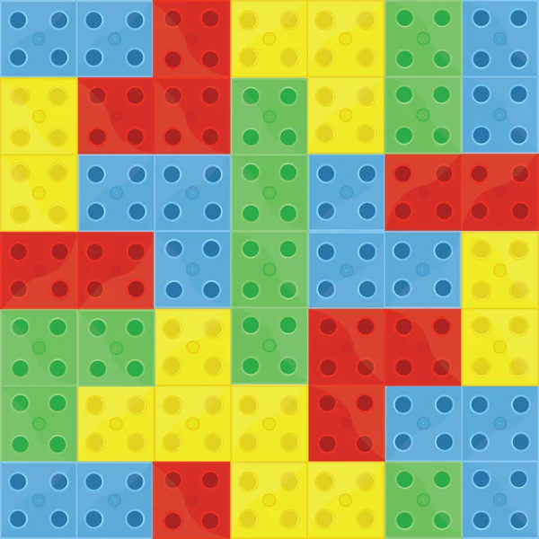 Patrón colorido bloques de construcción — Vector de stock
