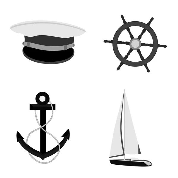 Marine-Set — Stockvektor